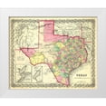 thumbnail image 1 of Colton 17x15 White Modern Wood Framed Museum Art Print Titled - Texas - Colton 1856, 1 of 4