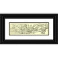 thumbnail image 1 of Colton 18x8 Black Ornate Wood Framed with Double Matting Museum Art Print Titled - Iowa and Missouri State Line Railroad 1868, 1 of 4
