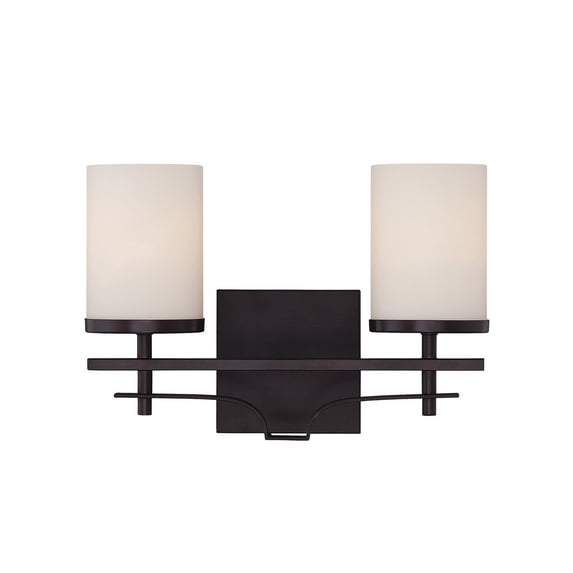 Colton 2-Light Bathroom Vanity Light in English Bronze