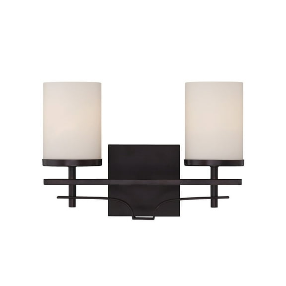 Colton 2-Light Bathroom Vanity Light in English Bronze