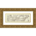 thumbnail image 1 of Colton 24x11 Gold Ornate Wood Framed with Double Matting Museum Art Print Titled - Erie Railway with Connections - Colton 1869, 1 of 4