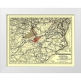 thumbnail image 1 of Colton 24x19 White Modern Wood Framed Museum Art Print Titled - Norfolk and Cincinnati Railroad - Colton 1883, 1 of 4