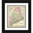thumbnail image 1 of Colton 26x30 Black Ornate Wood Framed with Double Matting Museum Art Print Titled - Maine - Colton 1855, 1 of 4
