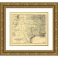 thumbnail image 1 of Colton 29x26 Gold Ornate Wood Framed with Double Matting Museum Art Print Titled - Houston and Texas Central Railroad - Colton 1867, 1 of 4