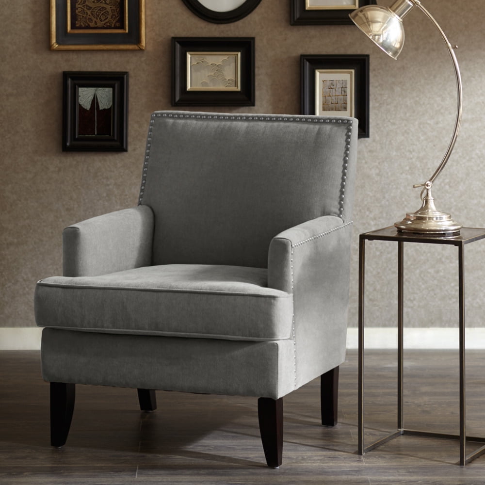 Colton Accent Chairs, Modern Armchair with Thick Cushion and Wood Frame