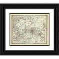 thumbnail image 1 of Colton, G.W 17x15 Black Ornate Wood Framed with Double Matting Museum Art Print Titled - The Environs of Paris, 1856, 1 of 4