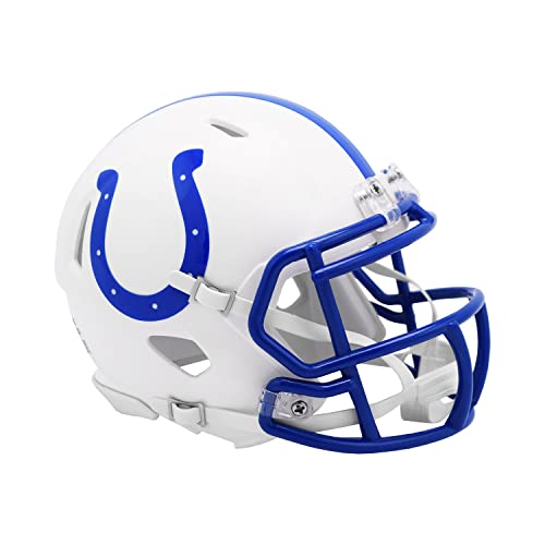 Indianapolis Colts Throwback Mini Football Helmet (1995-2003 Era) - 1/2 Scale Replica For Display, Autographs, Collectors