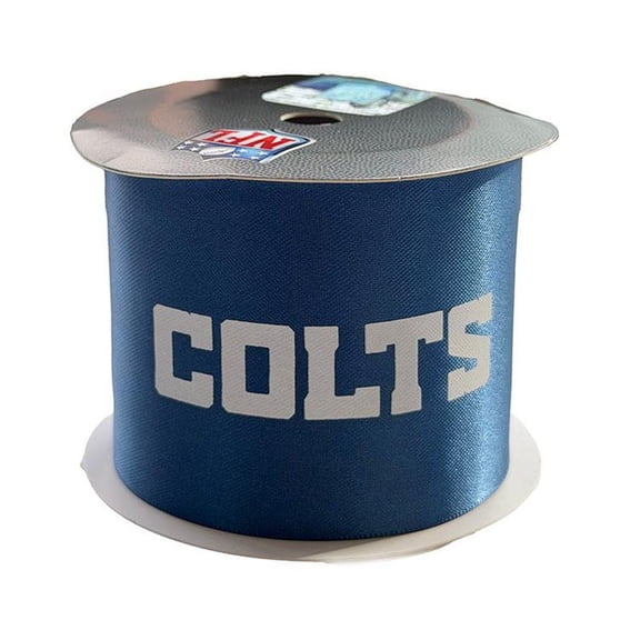 Colts Printed Ribbon 2.5"-Inch Width, 15 Foot Spool - USA Licensed Bows