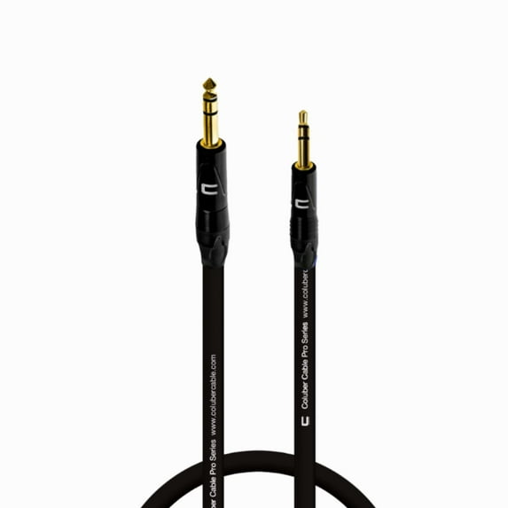Coluber Cable 1/4" Balanced TRS Male to 3.5 TRS Male 0.5ft Audio Interface Connector