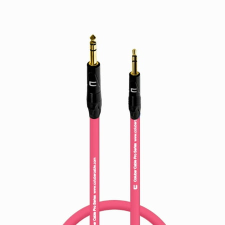 Coluber Cable 1/4" Balanced TRS Male to 3.5 TRS Male 0.5ft Audio Interface Connector