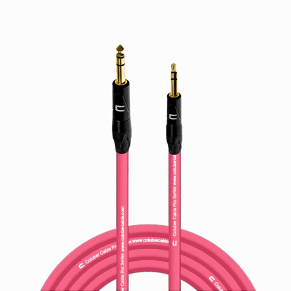 Coluber Cable 1/4" Balanced TRS Male to 3.5 TRS Male 15ft Audio Interface Connector