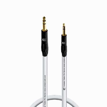 Coluber Cable 1/4" Balanced TRS Male to 3.5 TRS Male 1ft Audio Interface Connector