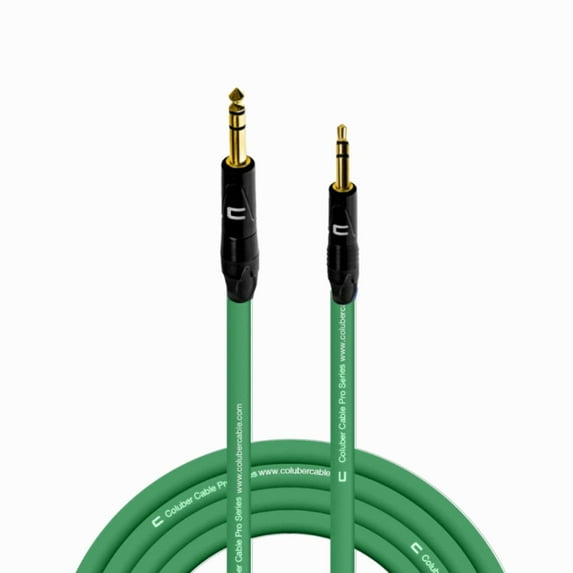 Coluber Cable 1/4" Balanced TRS Male to 3.5 TRS Male 20ft Audio Interface Connector
