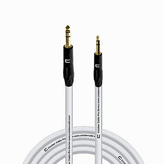 Coluber Cable 1/4" Balanced TRS Male to 3.5 TRS Male 25ft Audio Interface Connector