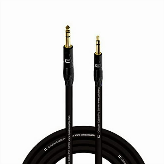 Coluber Cable 1/4" Balanced TRS Male to 3.5 TRS Male 25ft Audio Interface Connector