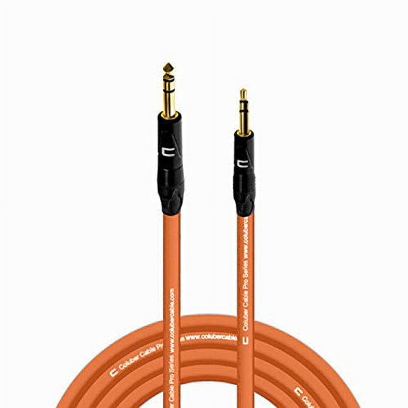 Coluber Cable 1/4" Balanced TRS Male to 3.5 TRS Male 30ft Audio Interface Connector