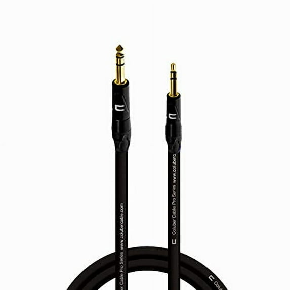 Coluber Cable 1/4" Balanced TRS Male to 3.5 TRS Male 3ft Audio Interface Connector