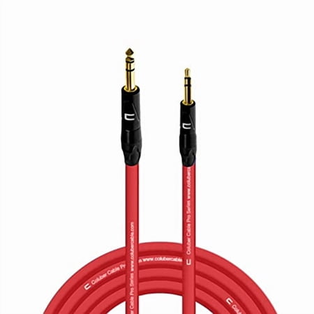 Coluber Cable 1/4" Balanced TRS Male to 3.5 TRS Male 75ft Audio Interface Connector