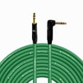thumbnail image 1 of Coluber Cable 1/4" TRS Male - Right Angle 1/4 TRS 100ft Pro 3-Pin Connector, 1 of 7