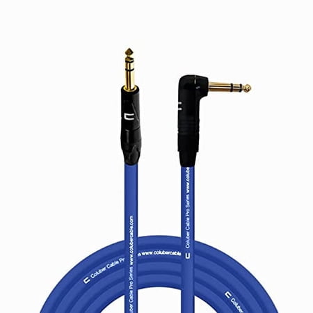 Coluber Cable 1/4" TRS Male - Right Angle 1/4 TRS 30ft. Pro 3-Pin Connector