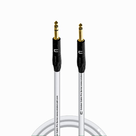 Coluber Cable 1/4" TRS Male to 1/4" TS Male Pro 3-Pin Microphone Connector