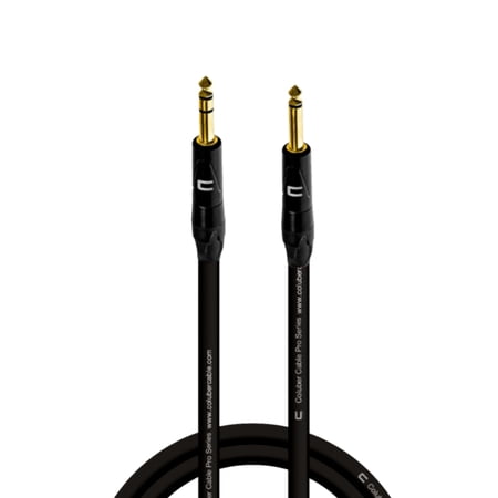Coluber Cable 1/4" TRS Male to 1/4" TS Male Pro 3-Pin Microphone Connector