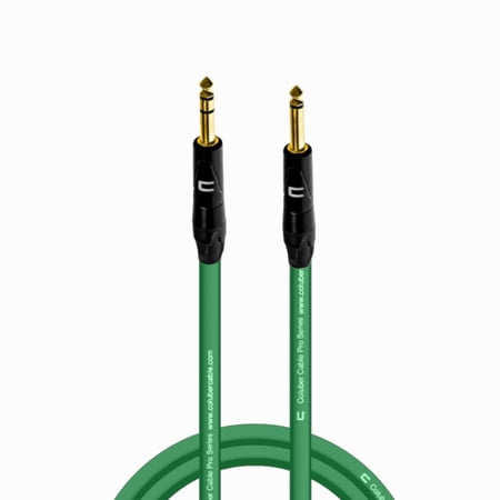 Coluber Cable 1/4" TRS Male to 1/4" TS Male Pro 3-Pin Microphone Connector
