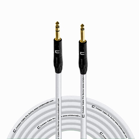 Coluber Cable 1/4" TRS Male to 1/4" TS Male Pro 3-Pin Microphone Connector