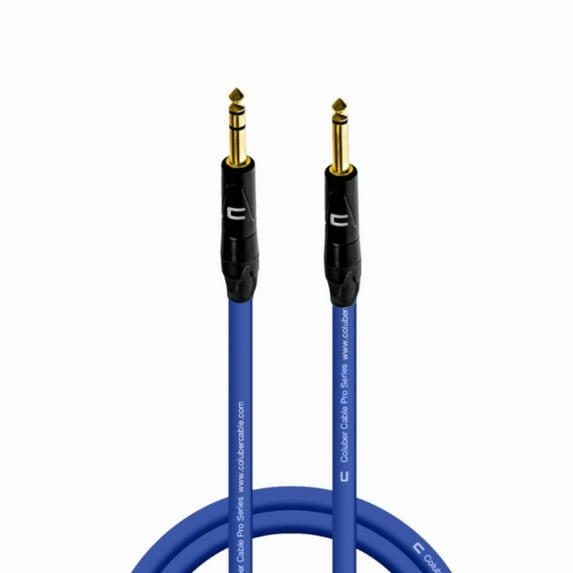 Coluber Cable 1/4" TRS Male to 1/4" TS Male Pro 3-Pin Microphone Connector