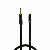 Coluber Cable 1/4" TRS Male to 3.5 TS Male 3-Pin Microphone Audio Connector