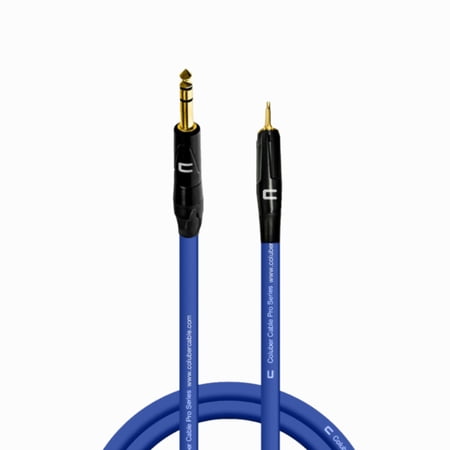 Coluber Cable 1/4" TRS Male to 3.5 TS Male 3-Pin Microphone Audio Connector