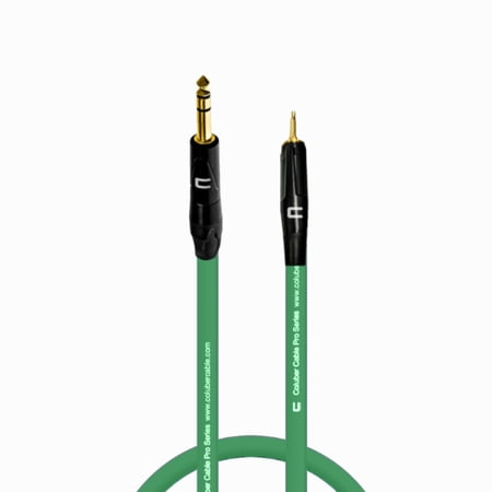 Coluber Cable 1/4" TRS Male to 3.5 TS Male 3-Pin Microphone Audio Connector