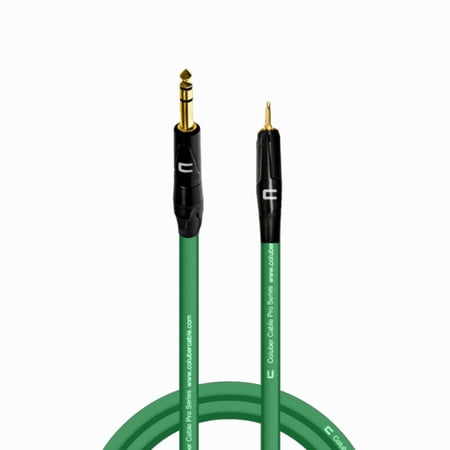 Coluber Cable 1/4" TRS Male to 3.5 TS Male 3-Pin Microphone Audio Connector