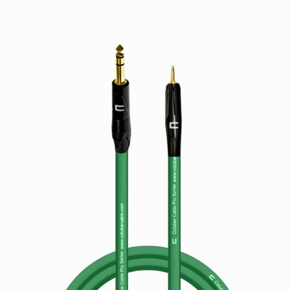 Coluber Cable 1/4" TRS Male to 3.5 TS Male 3-Pin Microphone Audio Connector