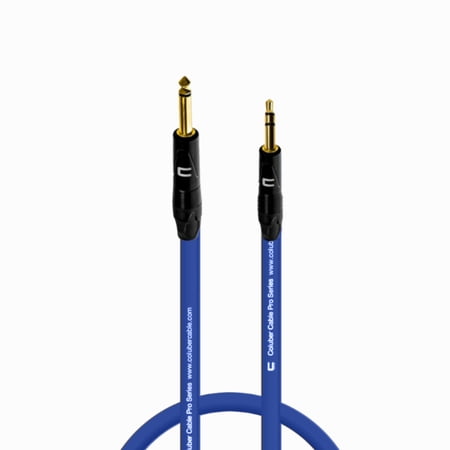 Coluber Cable 1/4" TS Male to 3.5 TRS Male - Pro 3-Pin Microphone Connector