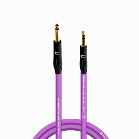 Coluber Cable 1/4" TS Male to 3.5 TRS Male - Pro 3-Pin Microphone Connector