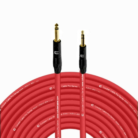 Coluber Cable 1/4" TS Male to 3.5 TRS Male - Pro 3-Pin Microphone Connector