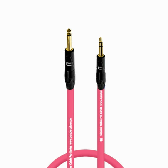 Coluber Cable 1/4" TS Male to 3.5 TRS Male - Pro 3-Pin Microphone Connector