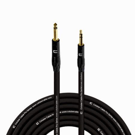 Coluber Cable 1/4" TS Male to 3.5 TRS Male - Pro 3-Pin Microphone Connector