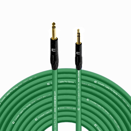 Coluber Cable 1/4" TS Male to 3.5 TRS Male - Pro 3-Pin Microphone Connector