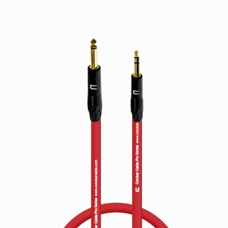 Coluber Cable 1/4" TS Male to 3.5 TRS Male - Pro 3-Pin Microphone Connector