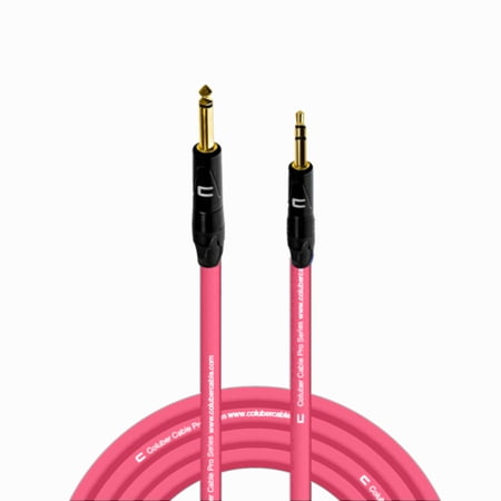 Coluber Cable 1/4" TS Male to 3.5 TRS Male - Pro 3-Pin Microphone Connector