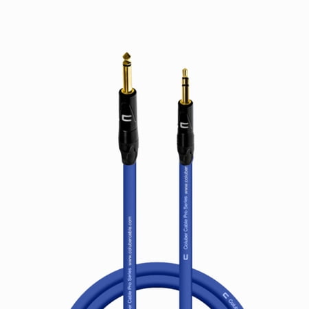 Coluber Cable 1/4" TS Male to 3.5 TRS Male - Pro 3-Pin Microphone Connector