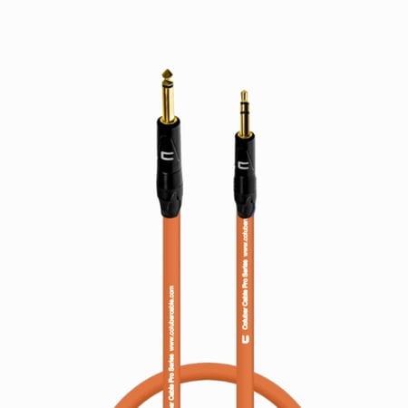 Coluber Cable 1/4" TS Male to 3.5 TRS Male - Pro 3-Pin Microphone Connector
