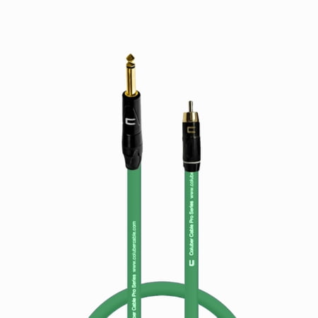 Coluber Cable - 1/4" TS Male to RCA Male - Pro 3-Pin Microphone Connector