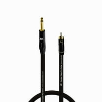 Coluber Cable - 1/4" TS Male to RCA Male - Pro 3-Pin Microphone Connector