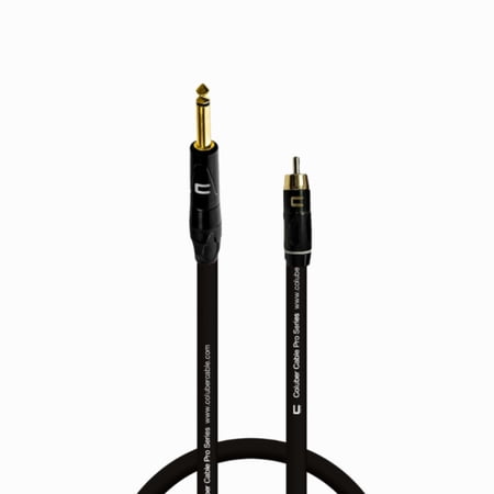 Coluber Cable - 1/4" TS Male to RCA Male - Pro 3-Pin Microphone Connector