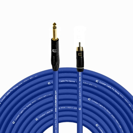 Coluber Cable - 1/4" TS Male to RCA Male - Pro 3-Pin Microphone Connector