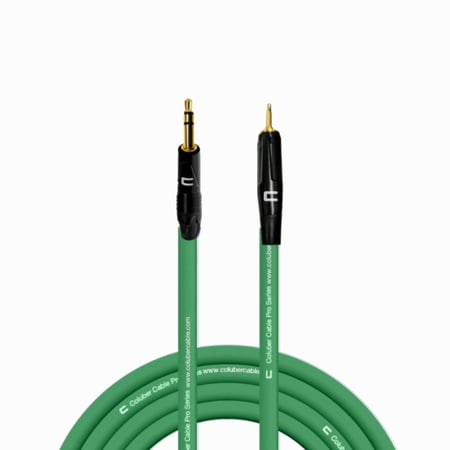 Coluber Cable 3.5 TRS Male TS to 3.5 TS Male - Pro Audio Interface Connector 30ft