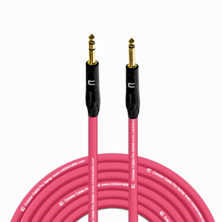 Coluber Cable 1/4" TRS Male to 1/4" TS Male Pro 3-Pin Microphone Connector